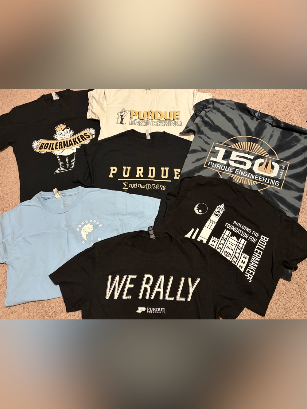Assorted Purdue Tees